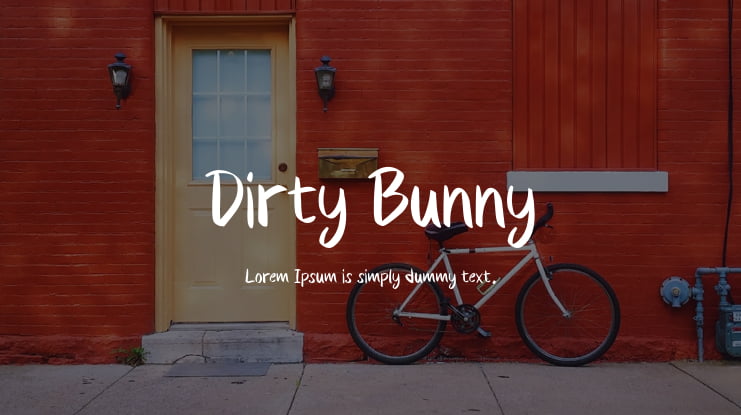 Dirty Bunny Font