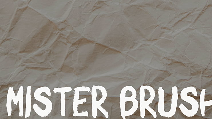 Mister Brush Font