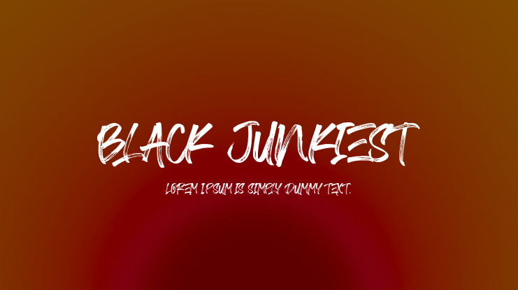 Black Junkiest Font