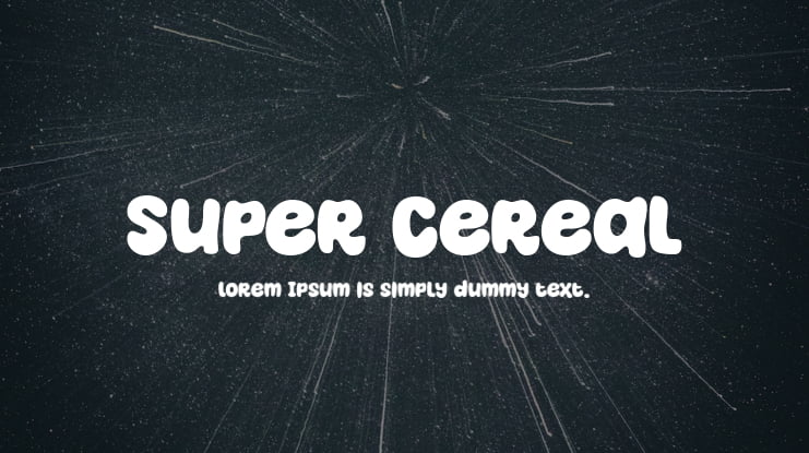 Super Cereal Font