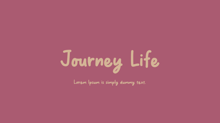 Journey Life Font