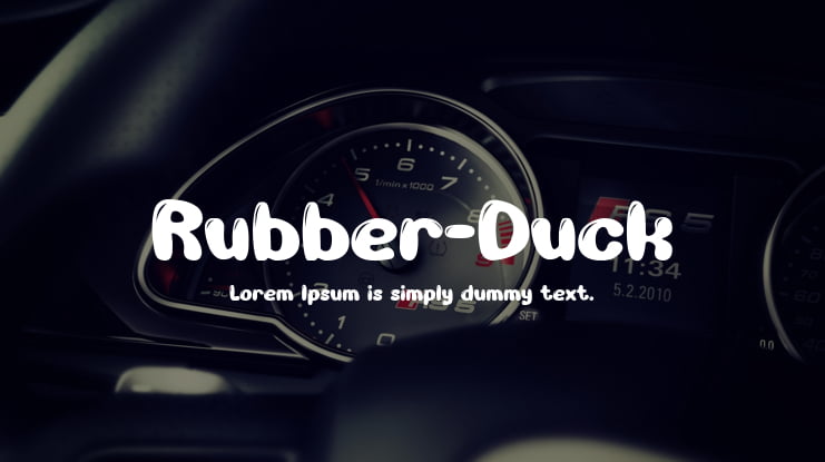 Rubber-Duck Font