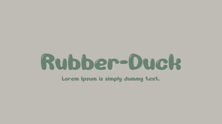 Rubber-Duck Font