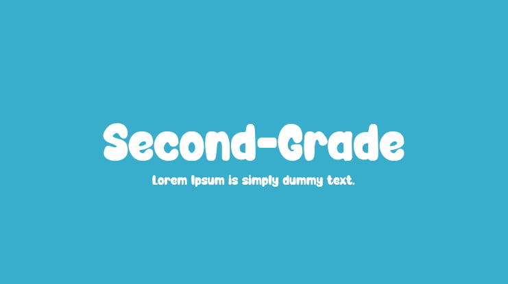 Second-Grade Font