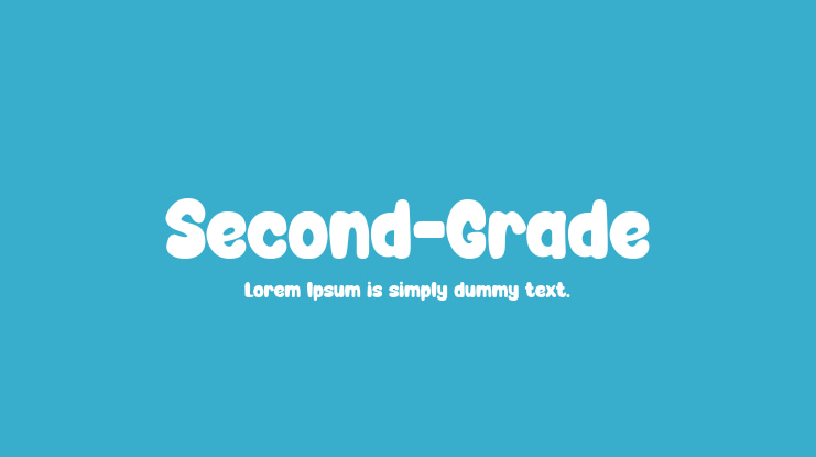 Second-Grade Font