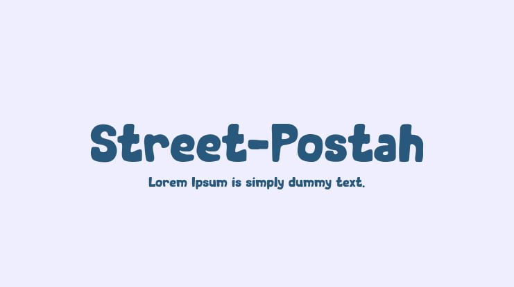 Street-Postah Font