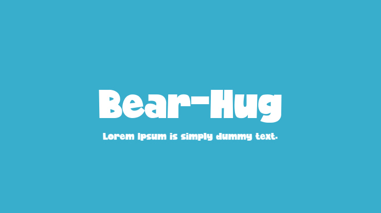 Bear-Hug Font