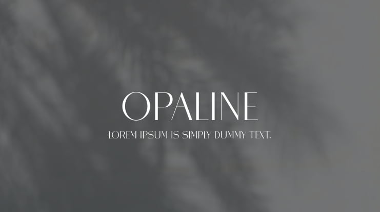 Opaline Font