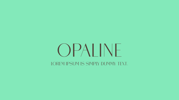 Opaline Font