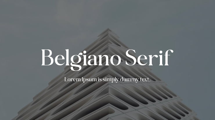 Belgiano Serif Font