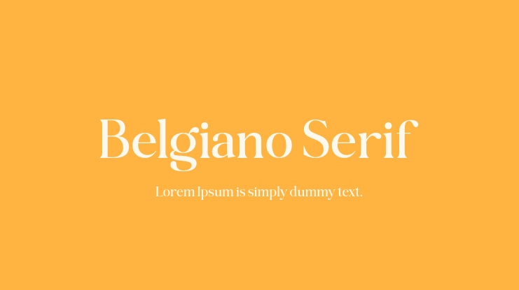 Belgiano Serif Font