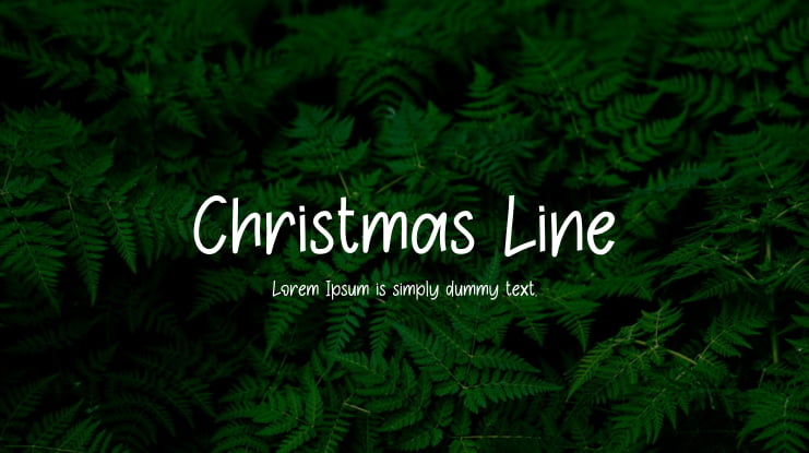 Christmas Line Font