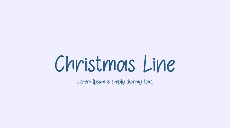 Christmas Line Font