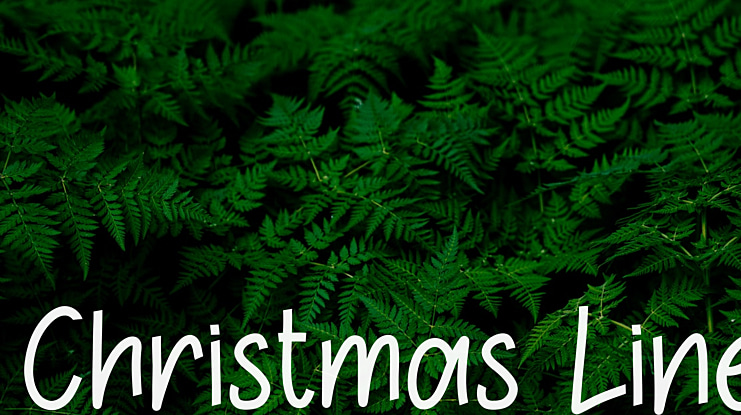 Christmas Line Font