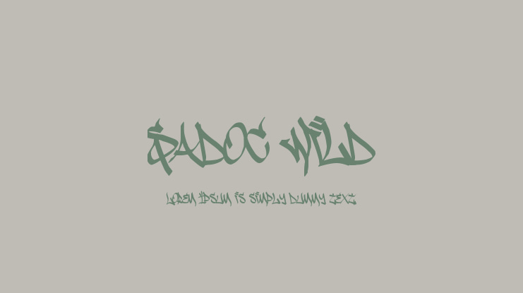 Sadoc Wild Font