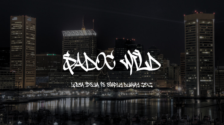 Sadoc Wild Font