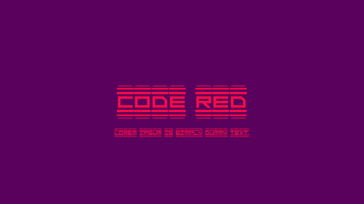 Code Red Font Family