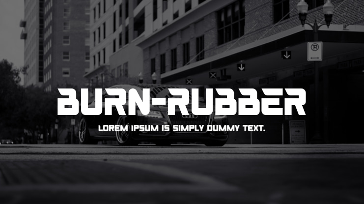 BURN-RUBBER Font