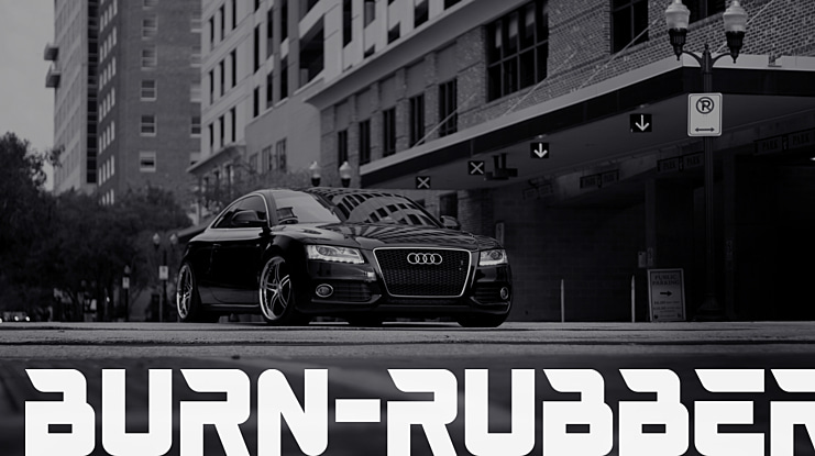 BURN-RUBBER Font