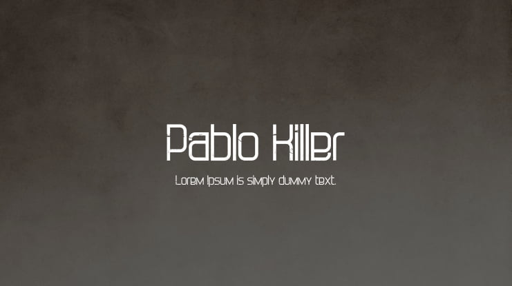 Pablo Killer Font