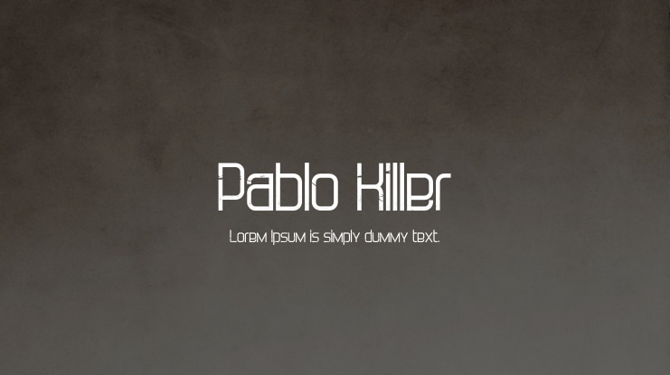 Pablo Killer Font