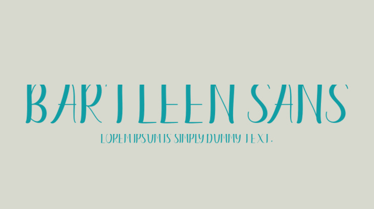 Bartleen Sans Font Family