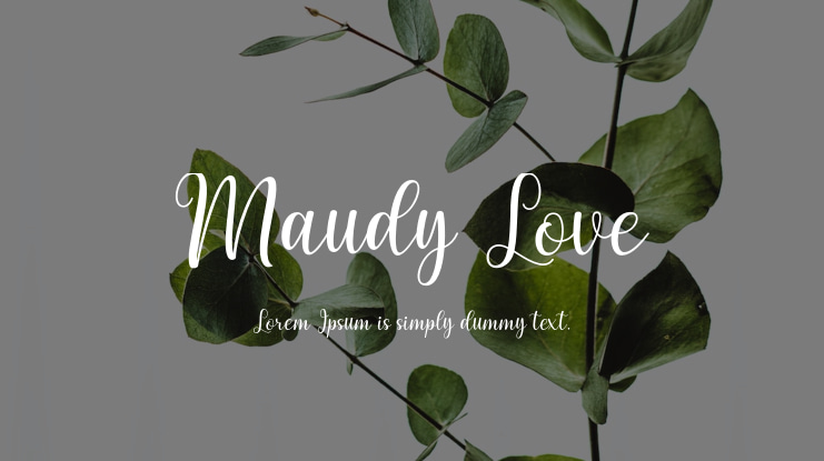 Maudy Love Font