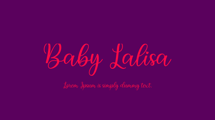 Baby Lalisa Font