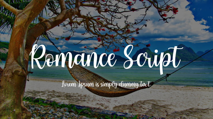 Romance Script Font