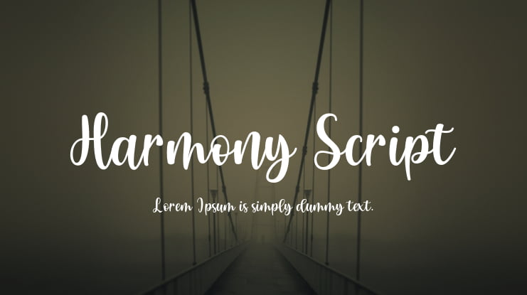 Harmony Script Font Family
