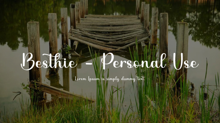 Besthie - Personal Use Font
