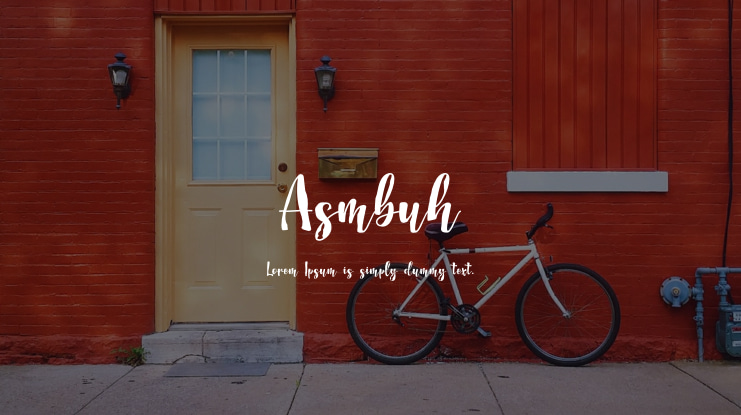 Asmbuh Font