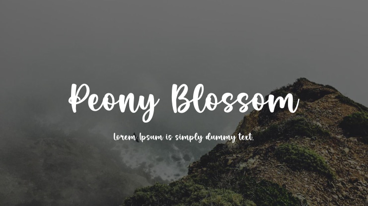 Peony Blossom Font