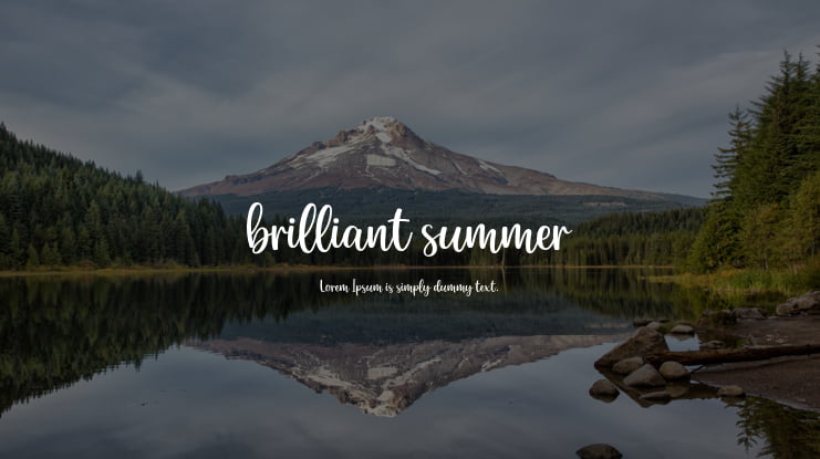 brilliant summer Font