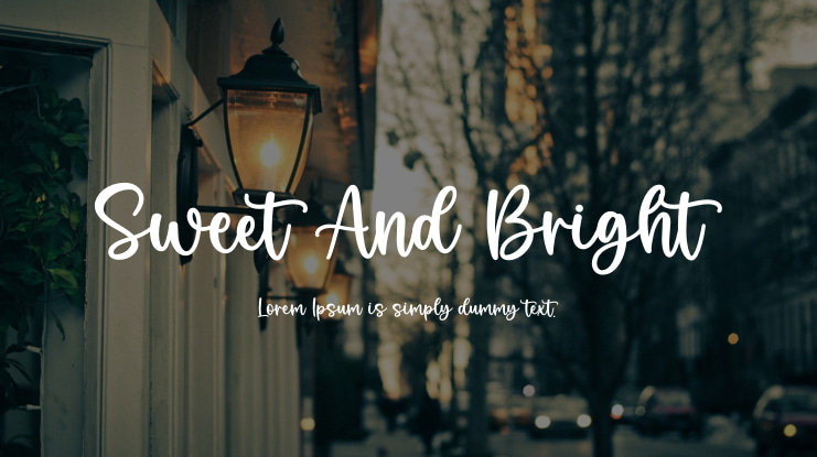 Sweet And Bright Font