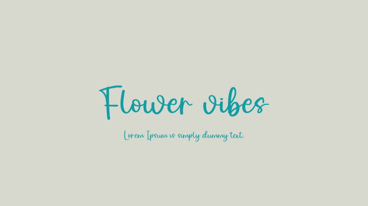 Flower vibes Font