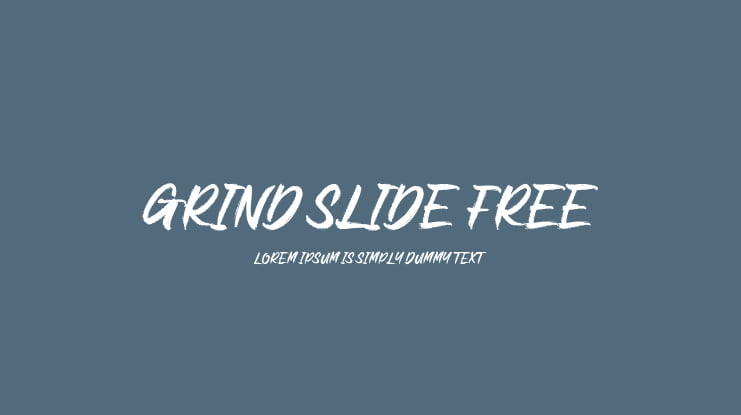 Grind Slide Free Font