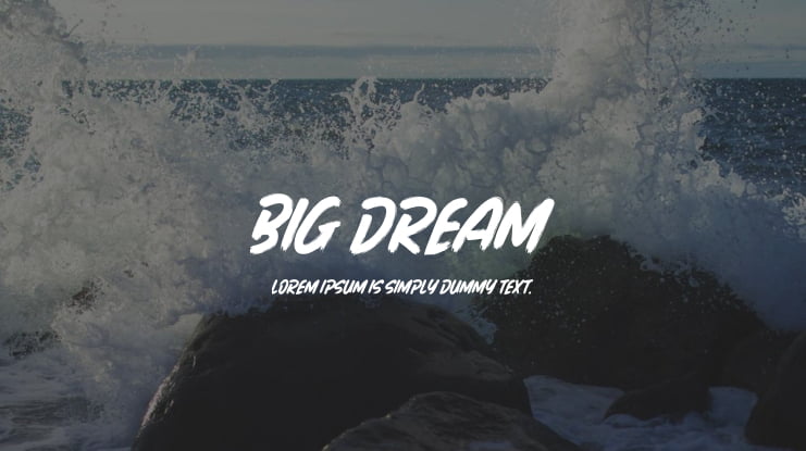 BIG DREAM Font