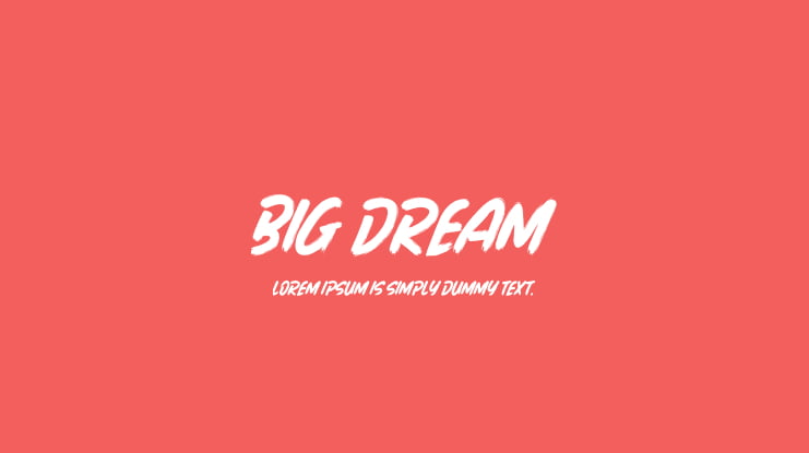 BIG DREAM Font