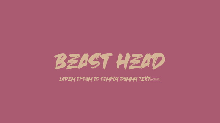 Beast Head Font