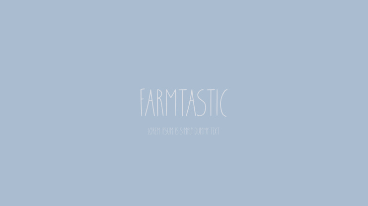 Farmtastic Font