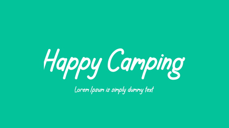 Happy Camping Font