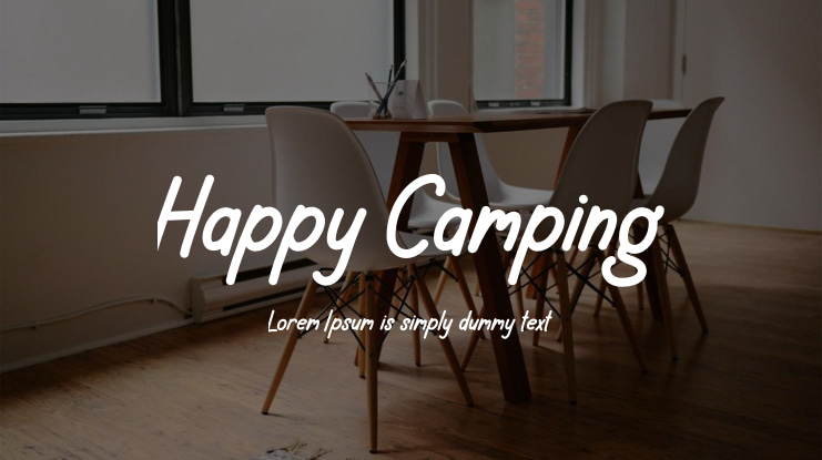 Happy Camping Font
