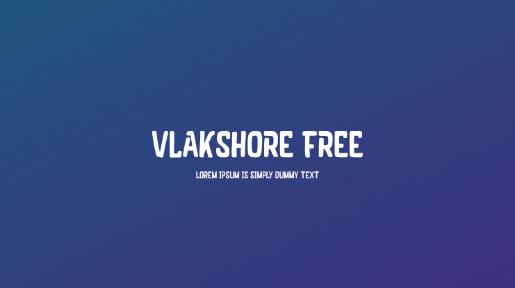 Vlakshore Free Font