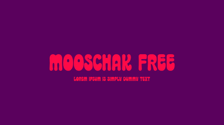 Mooschak Free Font