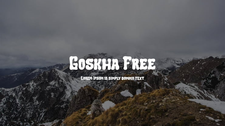 Goskha Free Font