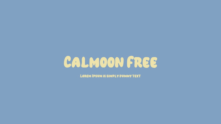 Calmoon Free Font