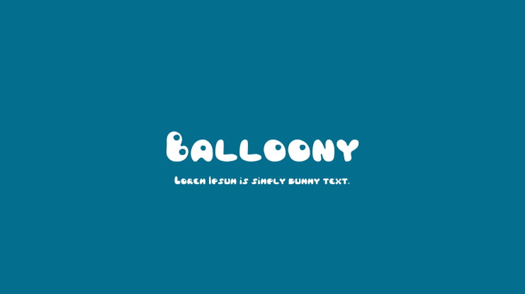 Balloony Font Family
