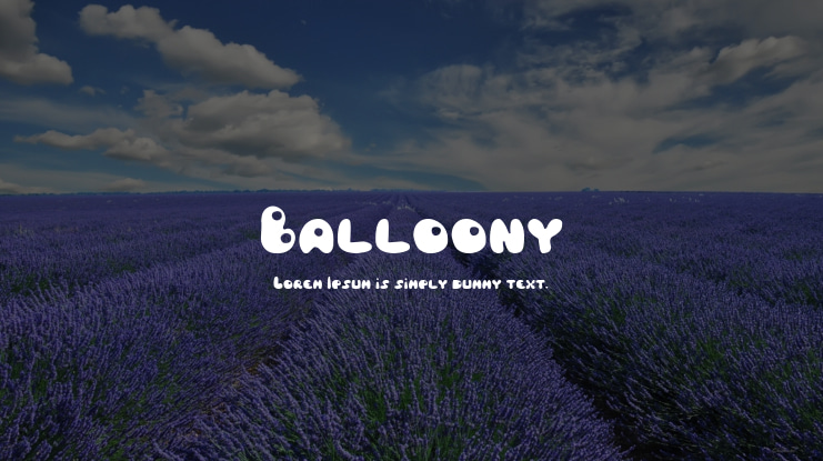 Balloony Font Family