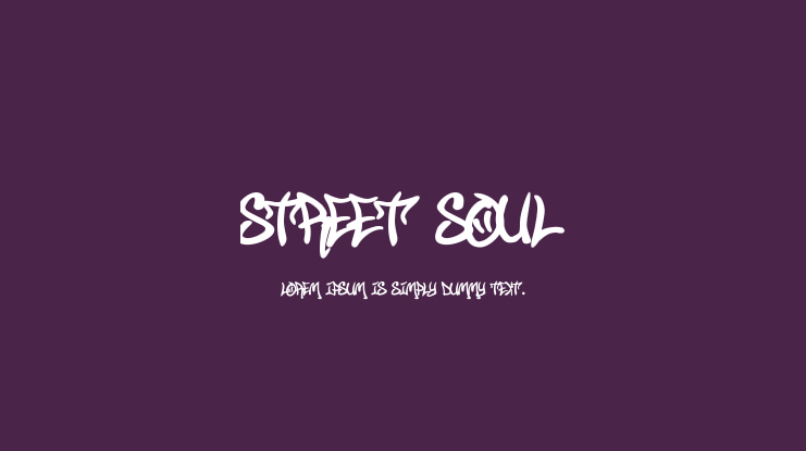 Street Soul Font